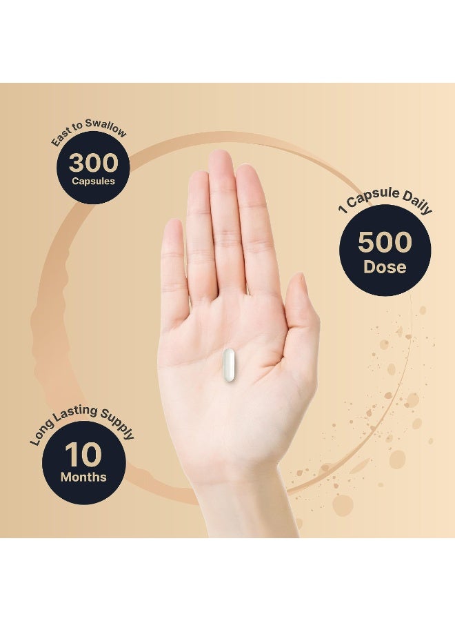 NatureBell Magnesium Complex 500mg – 10-in-1 Magnesium Supplement with Glycinate, Citrate & Malate – 300 Capsules - Image 2